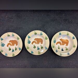 Hearthstone Bear 🐻and Tree 🌲 Shallow Bowls